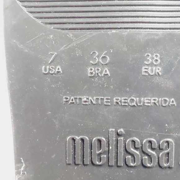 NEW Melissa Shiny Heel Black Crystal Embellished Sandals W1132 - Picture 11 of 12